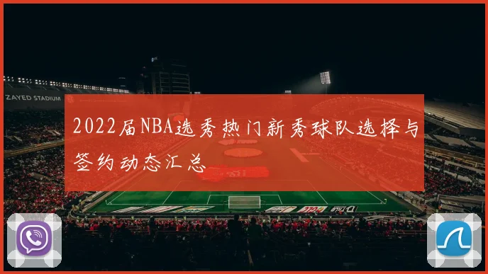 2022届NBA选秀热门新秀球队选择与签约动态汇总